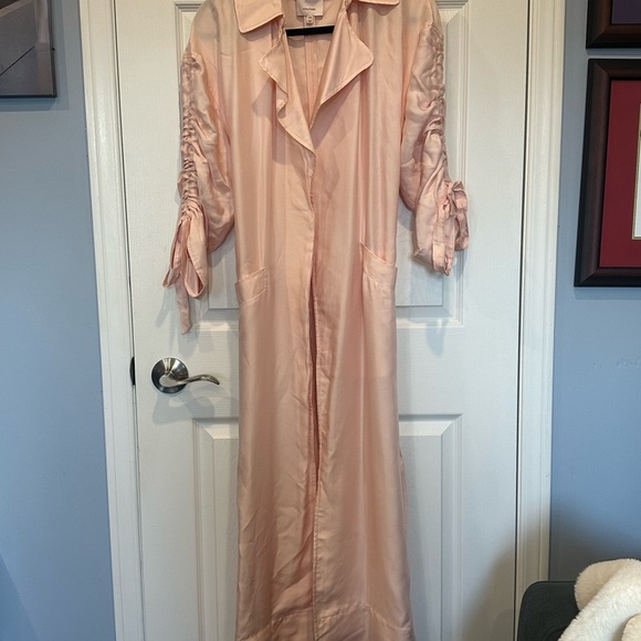 RARE Like New Designer CINQ à SEPT Blush Pink Women's Duster Aziza Jacket| XS/S - Picture 5 of 14